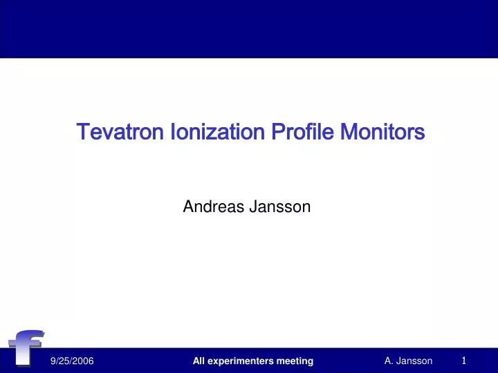 tevatron ionization profile monitors