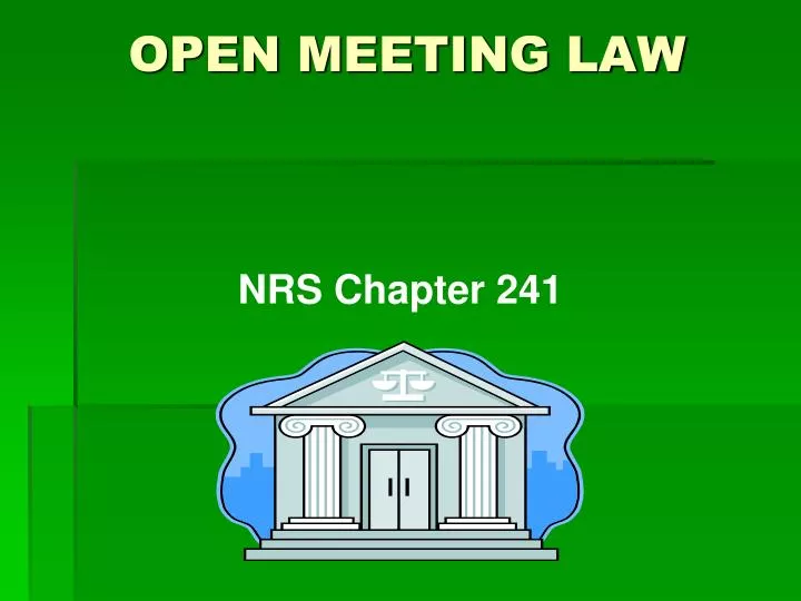 open meeting law