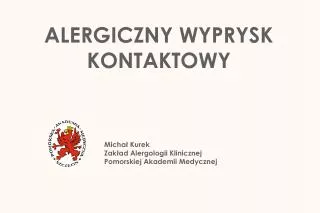 alergiczny wyprysk kontaktowy