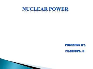 NUCLEAR POWER