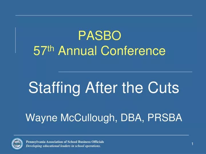 pasbo 57 th annual conference