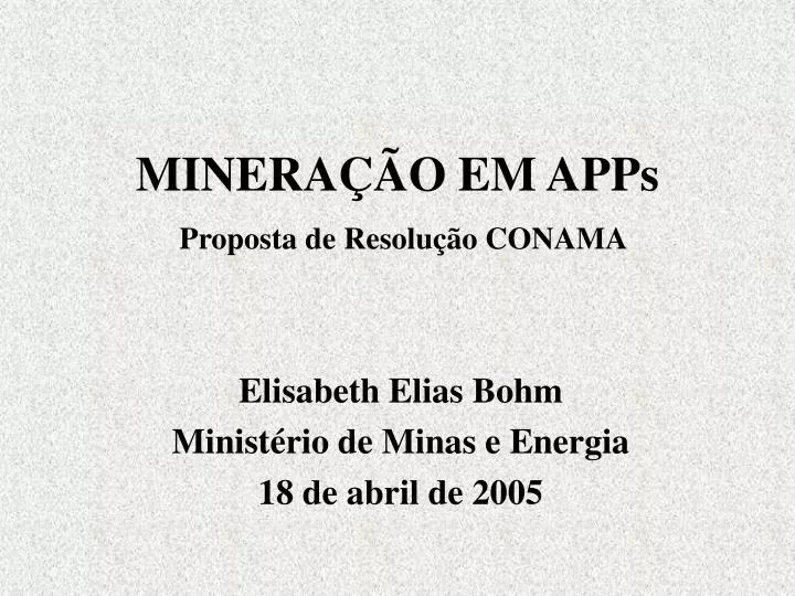 minera o em apps proposta de resolu o conama