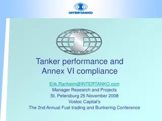 Tanker performance and Annex VI compliance
