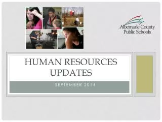 Human resources updates