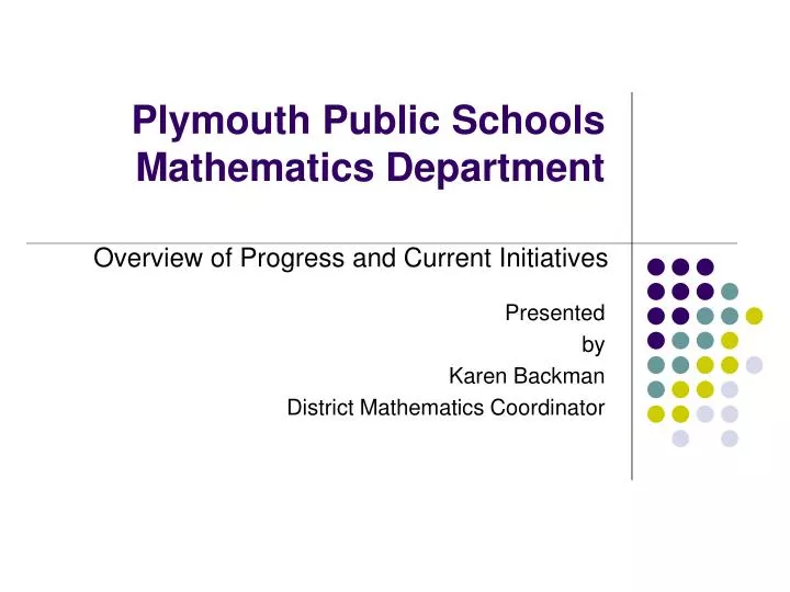 plymouth public schools mathematics department