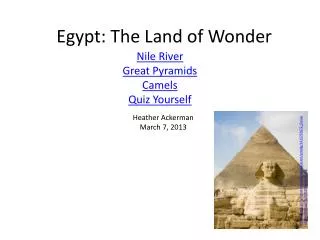 egypt the land of wonder