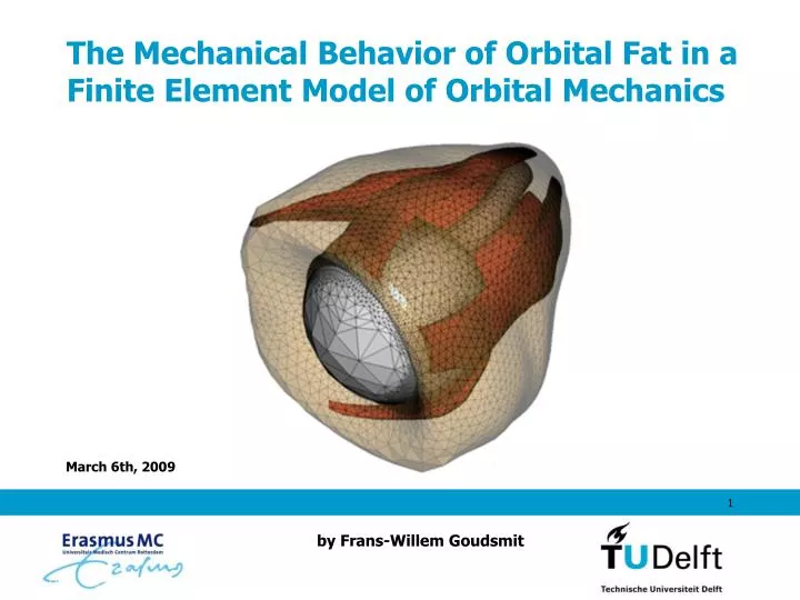 the mechanical behavior of orbital fat in a finite element model of orbital mechanics