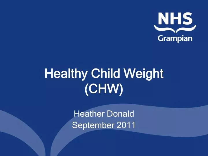 healthy child weight chw