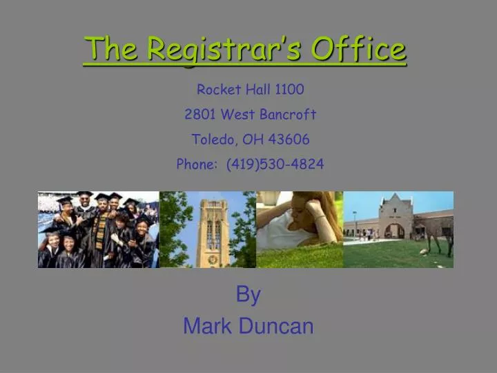 the registrar s office