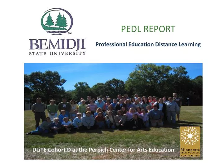 pedl report professional education distance learning