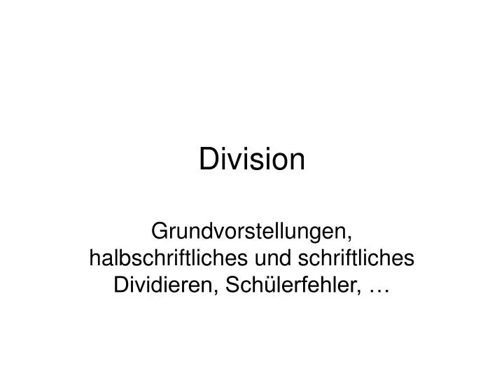 division