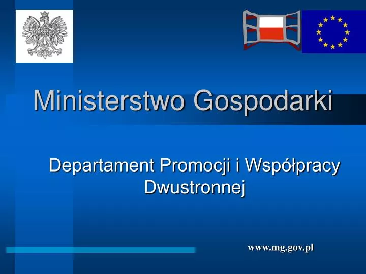 ministerstwo gospodarki