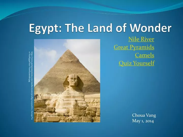 egypt the land of wonder