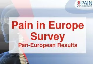 Pain in Europe Survey Pan-European Results