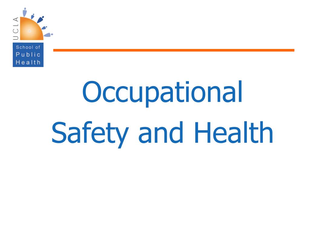 PPT - Occupational Safety and Health PowerPoint Presentation, free ...