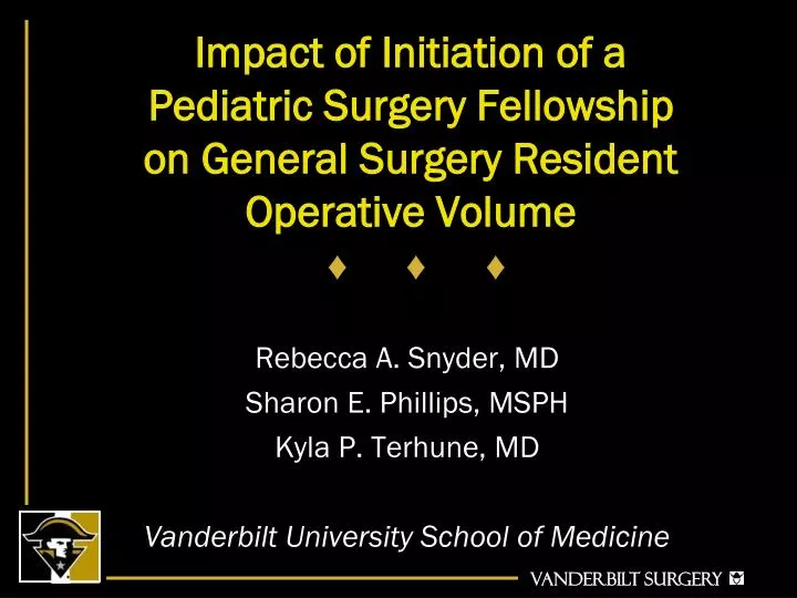 impact of initiation of a pediatric surgery fellowship on general surgery resident operative volume