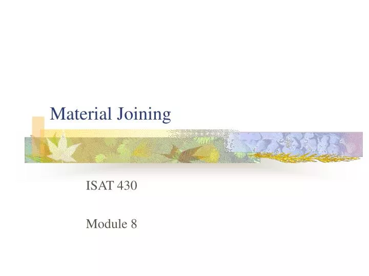 material joining