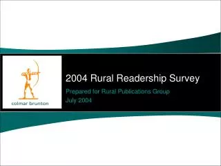 2004 Rural Readership Survey