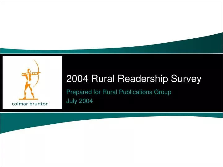 2004 rural readership survey