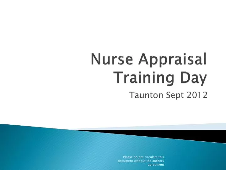 nurse appraisal training day