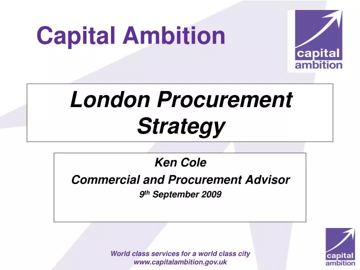 london procurement strategy