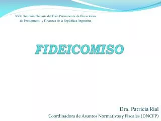 fideicomiso
