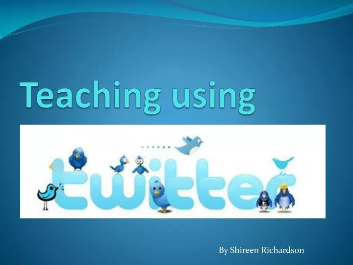 teaching using