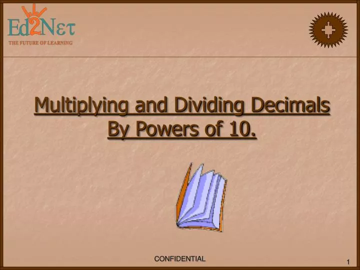 multiplying and dividing decimals by powers of 10