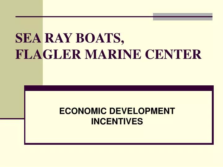 sea ray boats flagler marine center