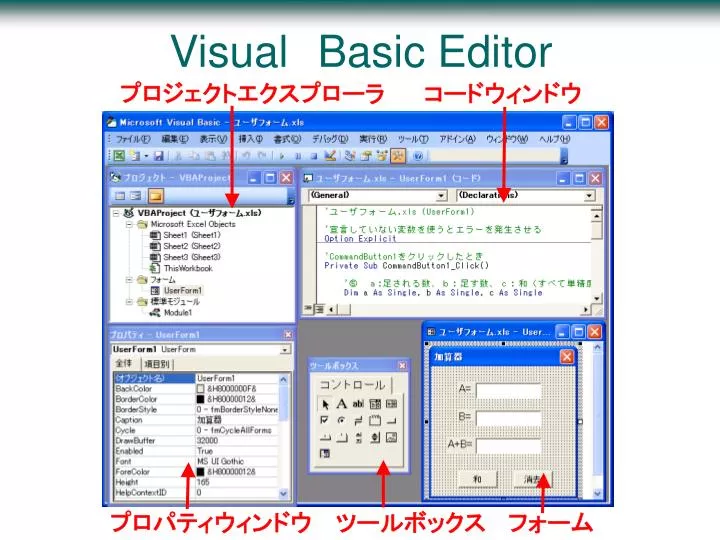 visual basic editor