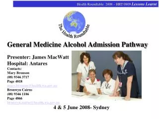 4 &amp; 5 June 2008- Sydney