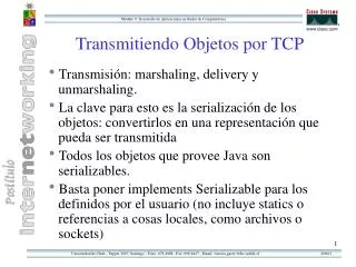 transmitiendo objetos por tcp