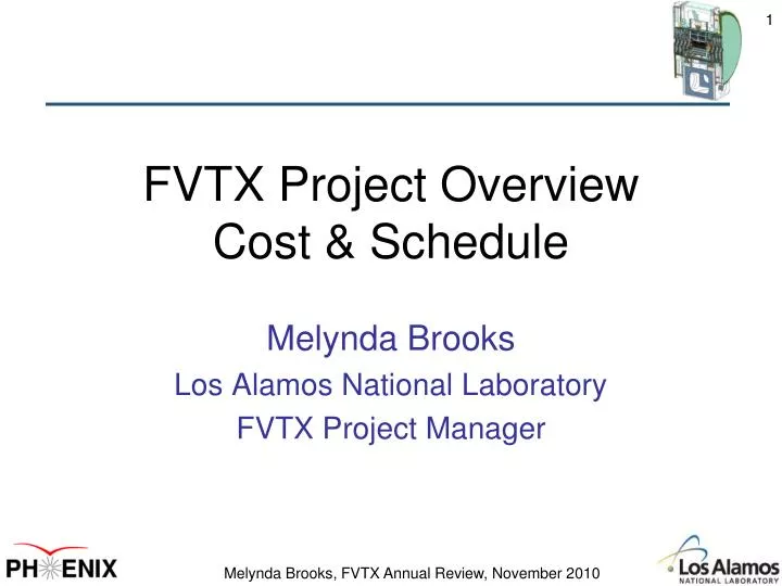 fvtx project overview cost schedule