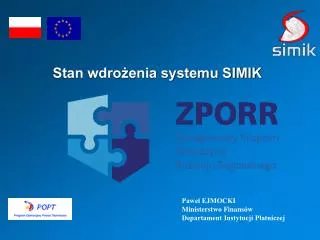 stan wdro enia systemu simik