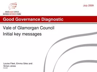 Good Governance Diagnostic