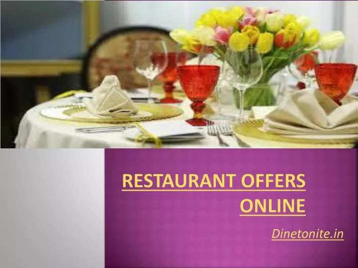 restaurant offers online