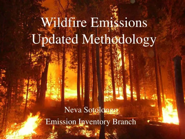 wildfire emissions updated methodology