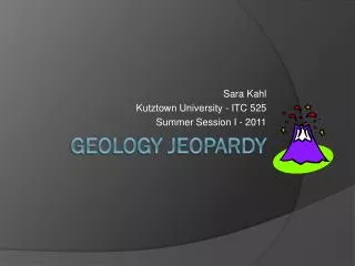 Geology Jeopardy