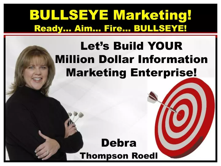 bullseye marketing ready aim fire bullseye
