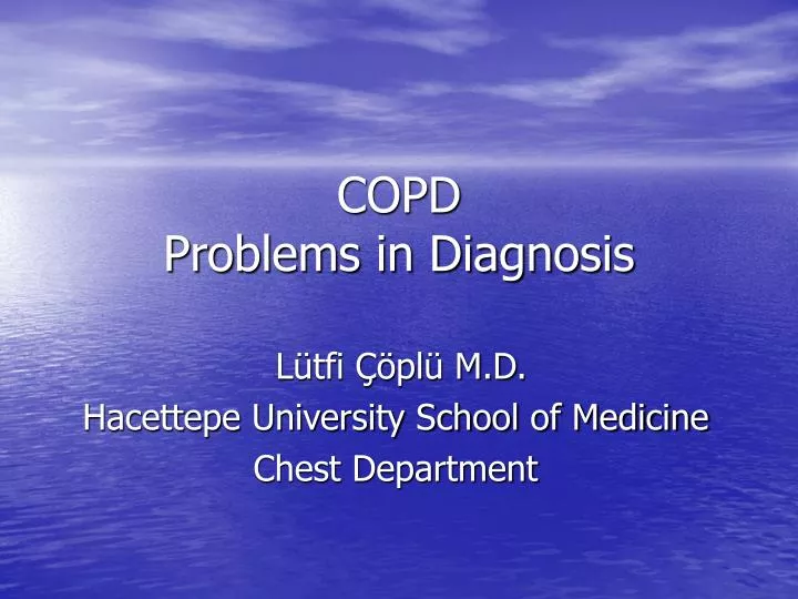 copd problems in diagnosis