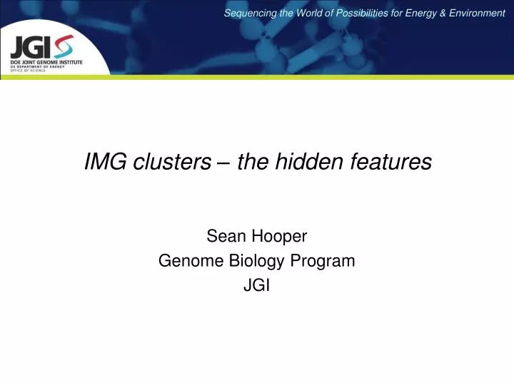 img clusters the hidden features