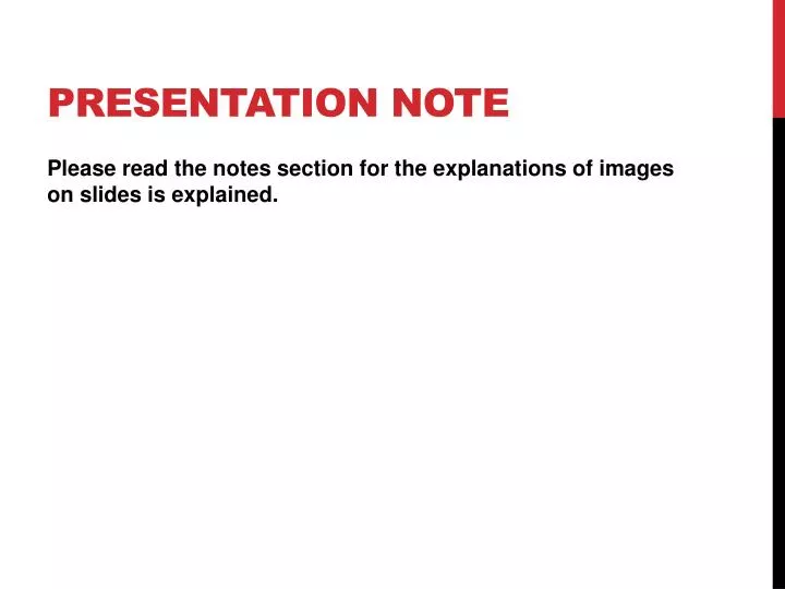 presentation note