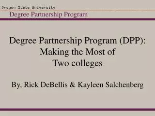 Degree Partnership Program