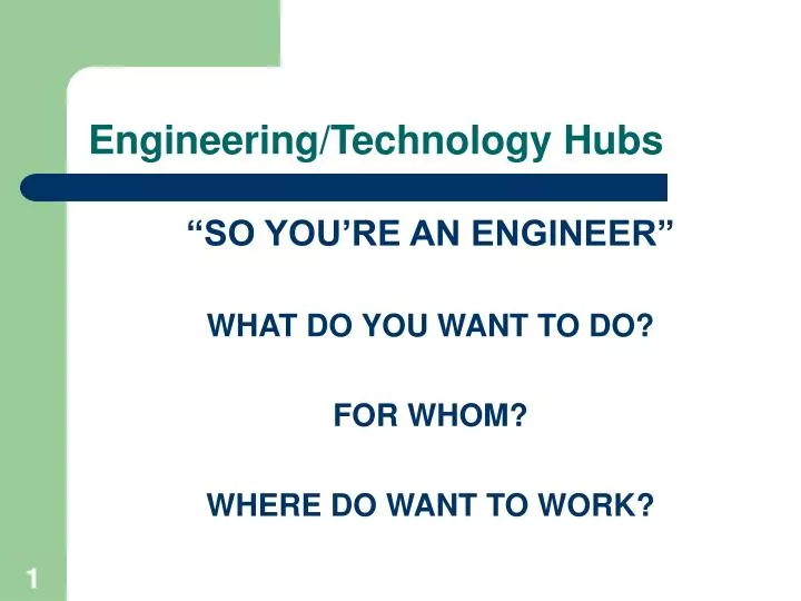 engineering technology hubs