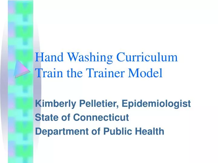 hand washing curriculum train the trainer model