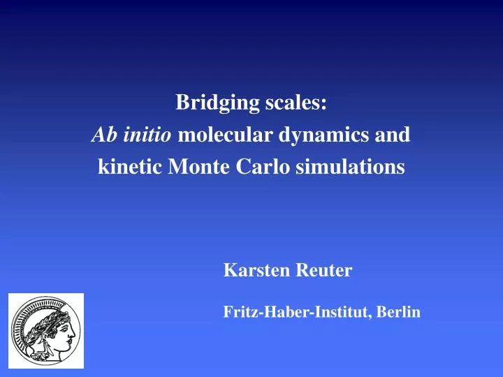 bridging scales ab initio molecular dynamics and kinetic monte carlo simulations
