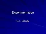 Experimentation - slide 1