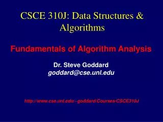 CSCE 310J: Data Structures &amp; Algorithms