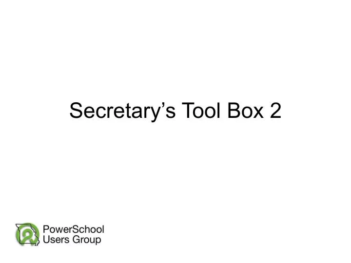 secretary s tool box 2