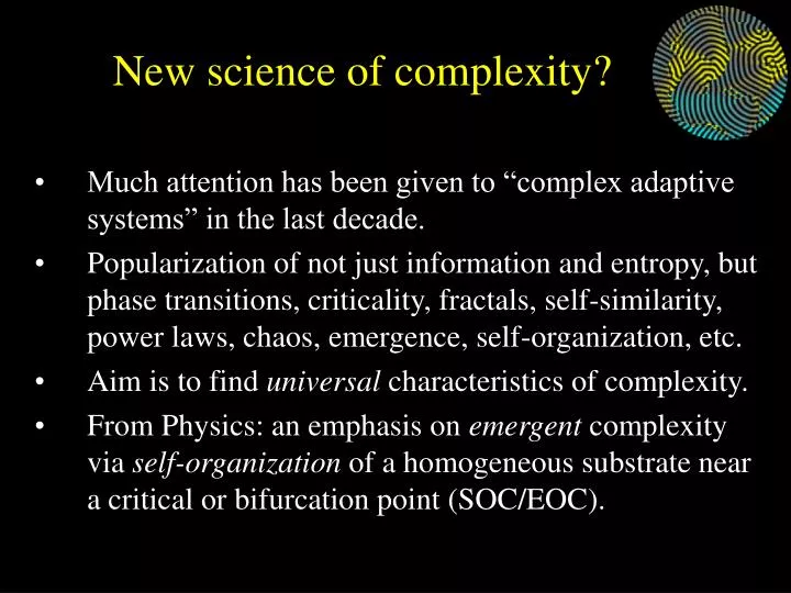 new science of complexity